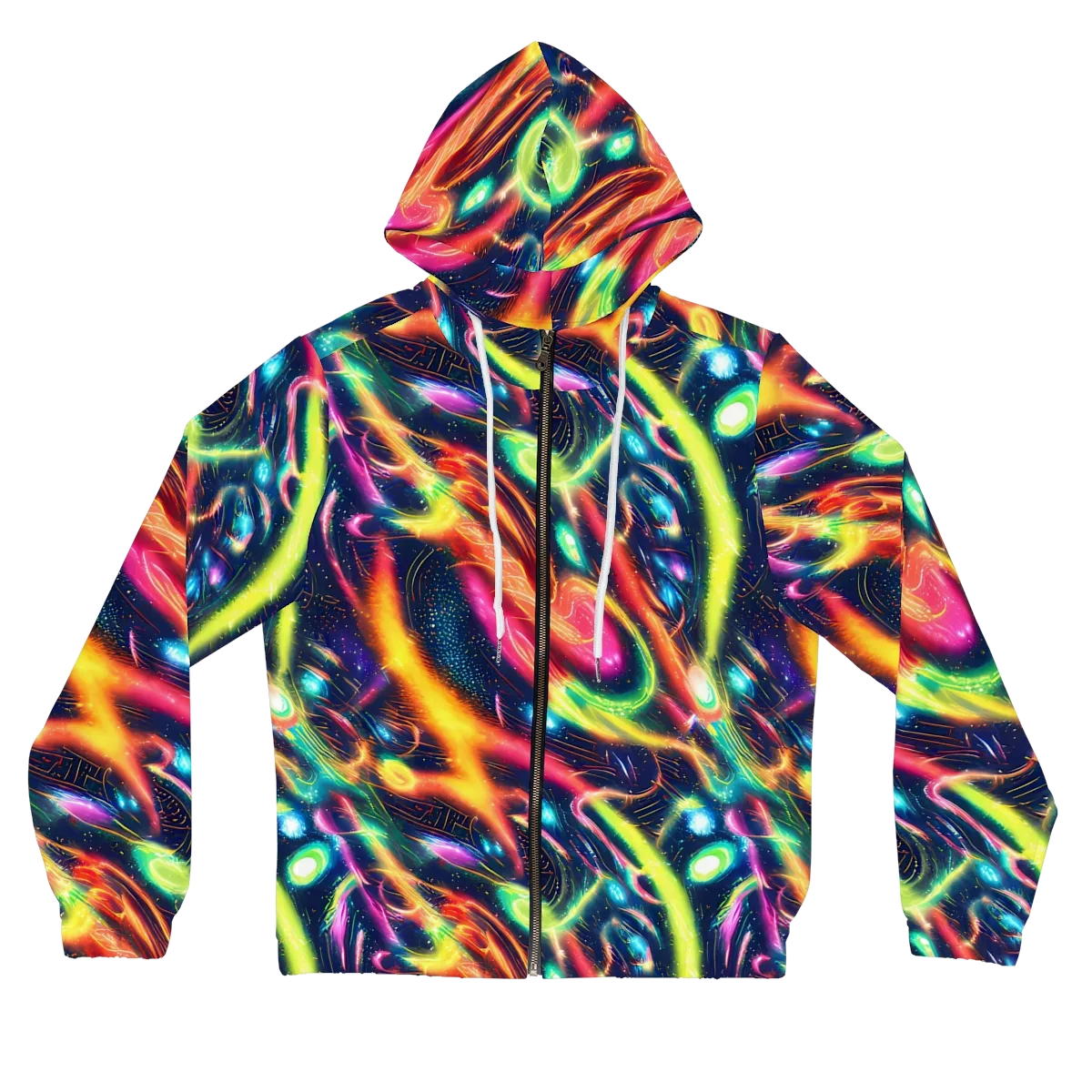 Plasma Playground on Women's Full-Zip Hoodie — Front