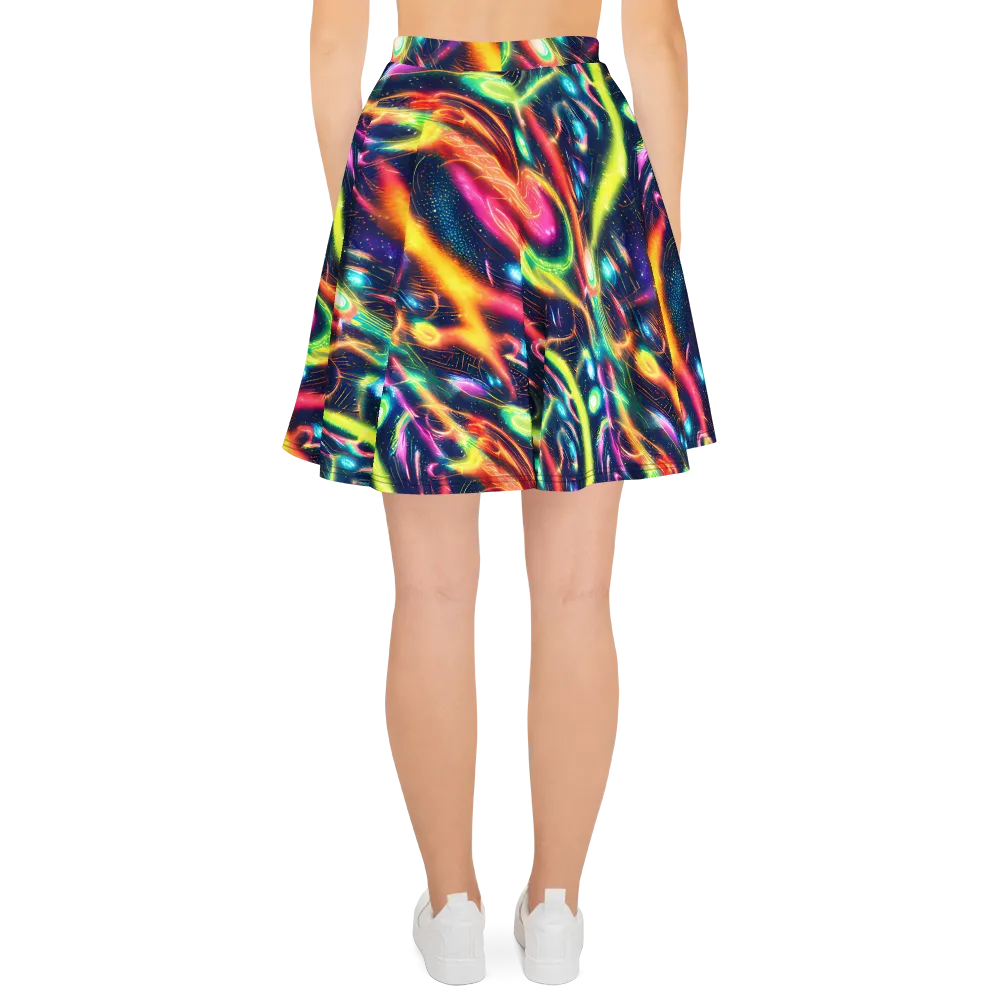 Plasma Playground on Skater Skirt — Back