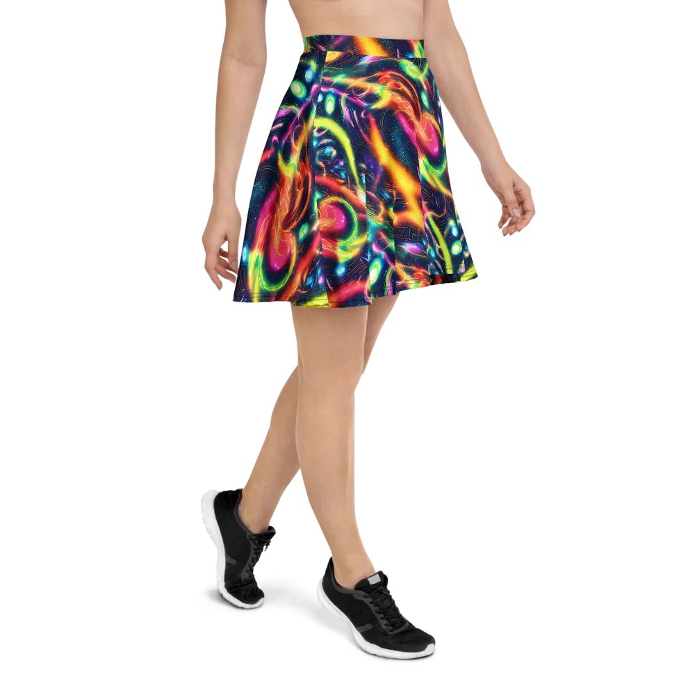 Plasma Playground on Skater Skirt — Right