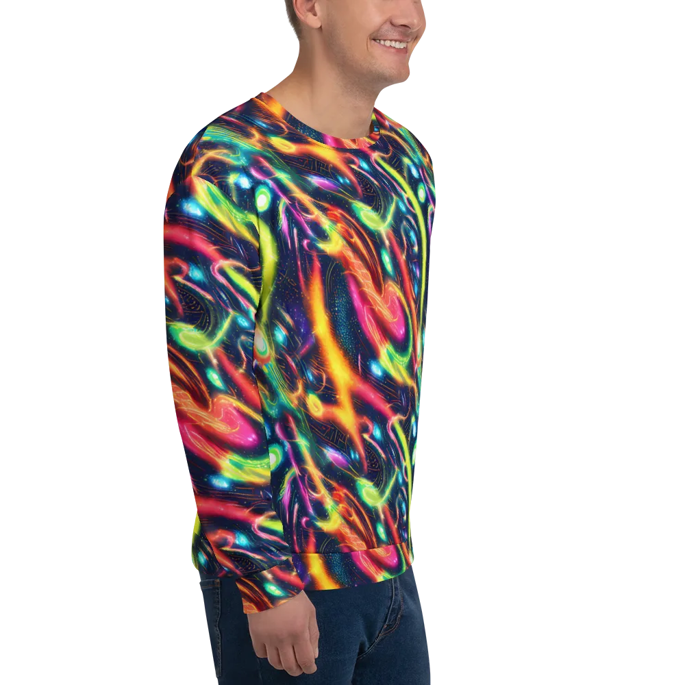 Plasma Playground on Sweatshirt — Right Front
