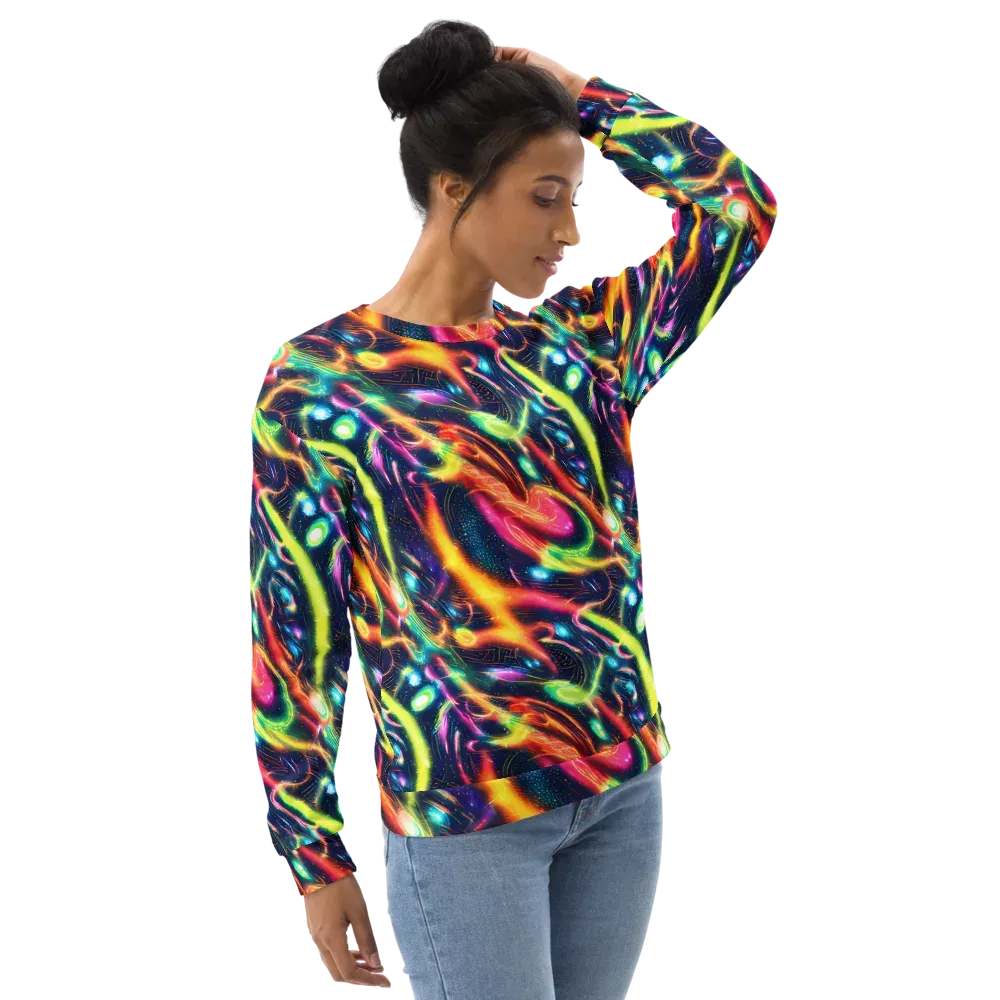 Plasma Playground on Sweatshirt — Right Front
