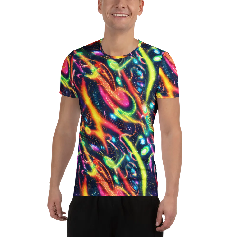 Plasma Playground on Men's Athletic T-Shirt — Front