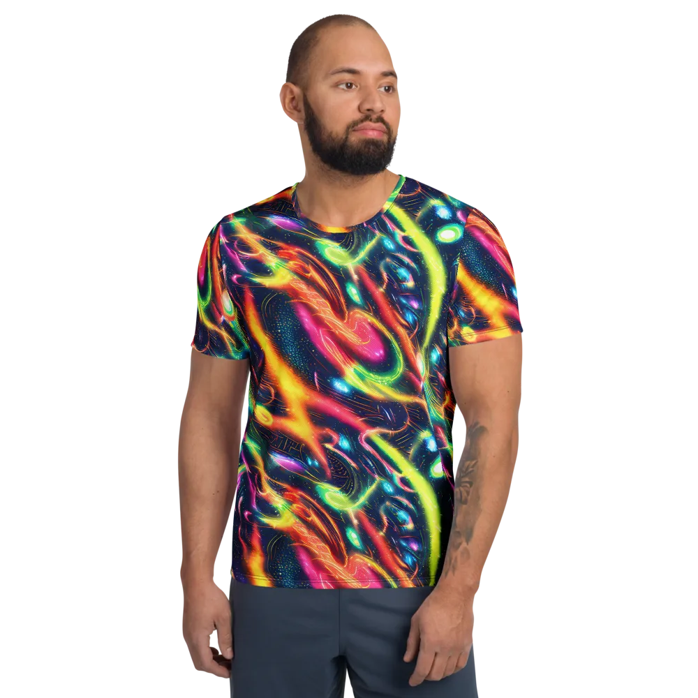 Plasma Playground on Men's Athletic T-Shirt — Front