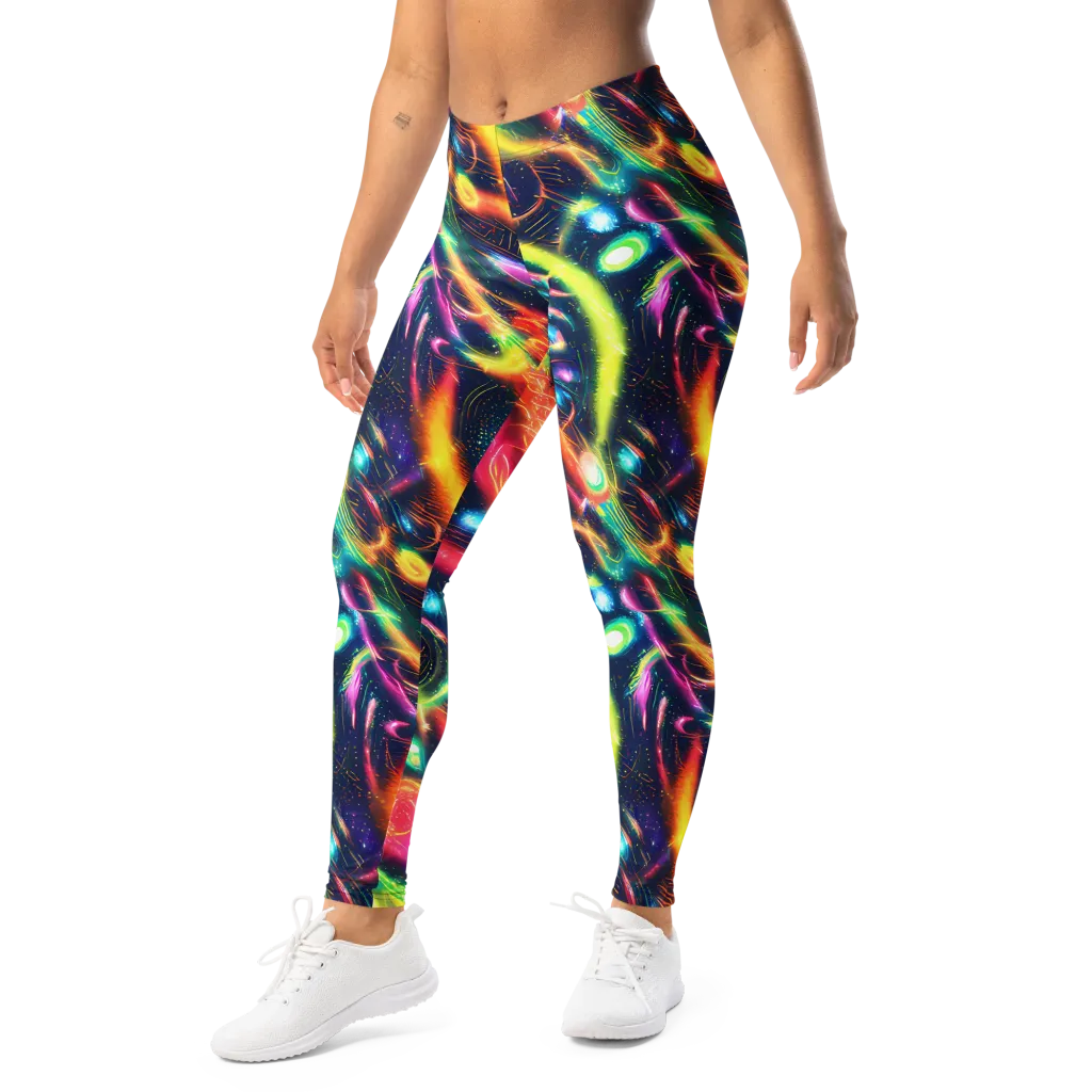 Plasma Playground on Leggings — Left Front