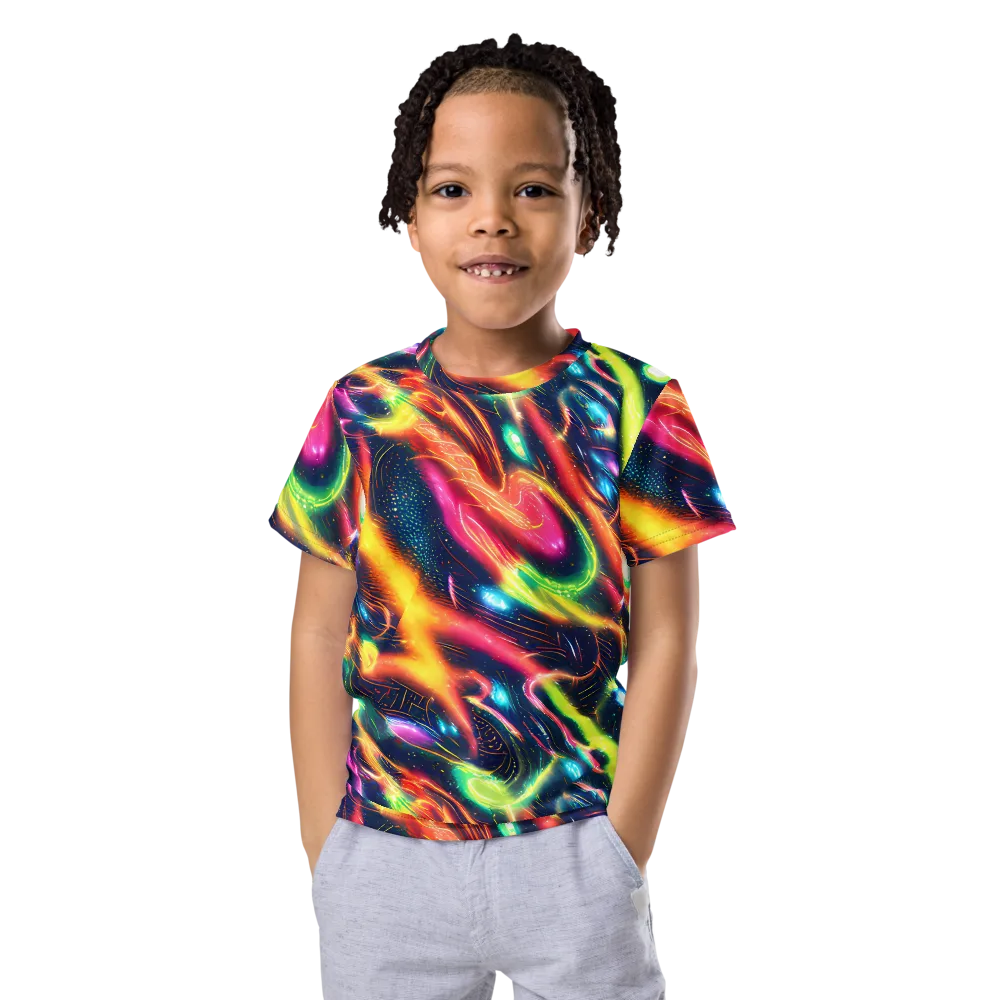 Plasma Playground on Kids Crew Neck T-Shirt — Front