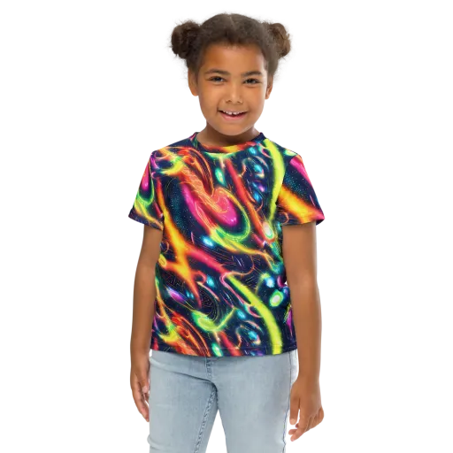 Plasma Playground on a Kids Crew Neck T-Shirt