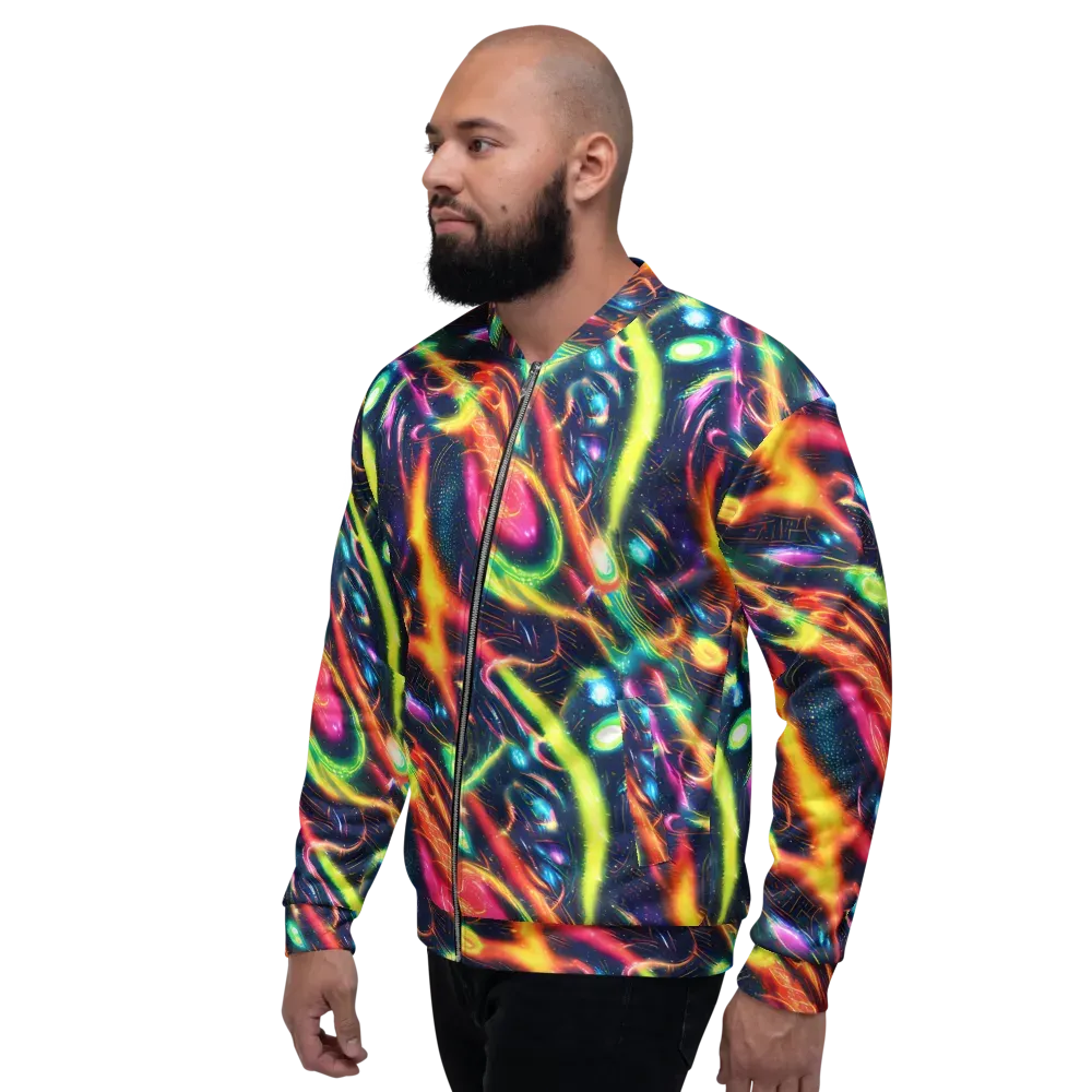 Plasma Playground on Bomber Jacket — Left