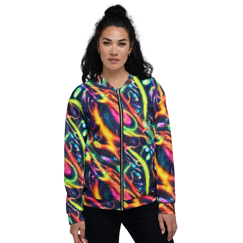Plasma Playground on Bomber Jacket — Front