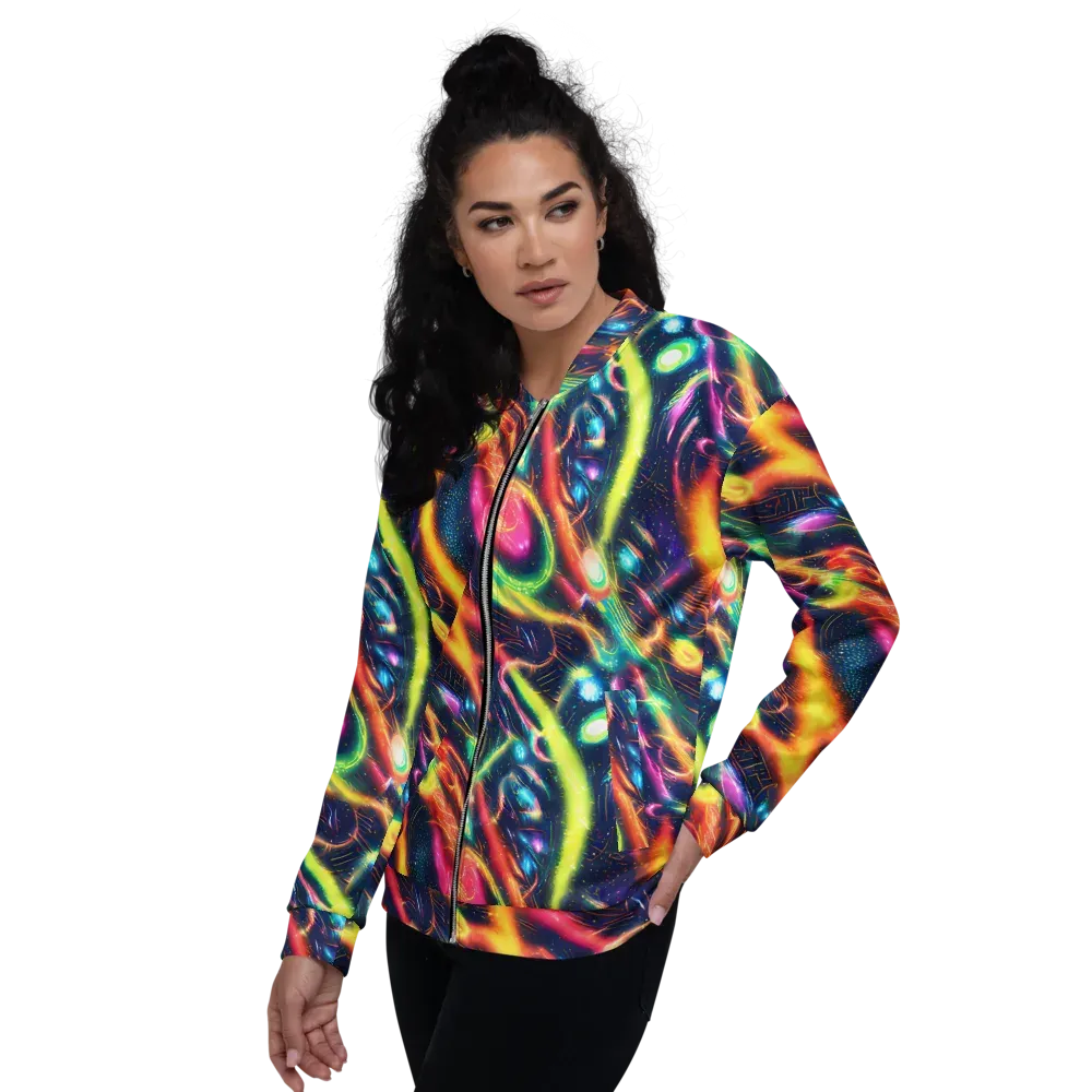 Plasma Playground on Bomber Jacket — Left