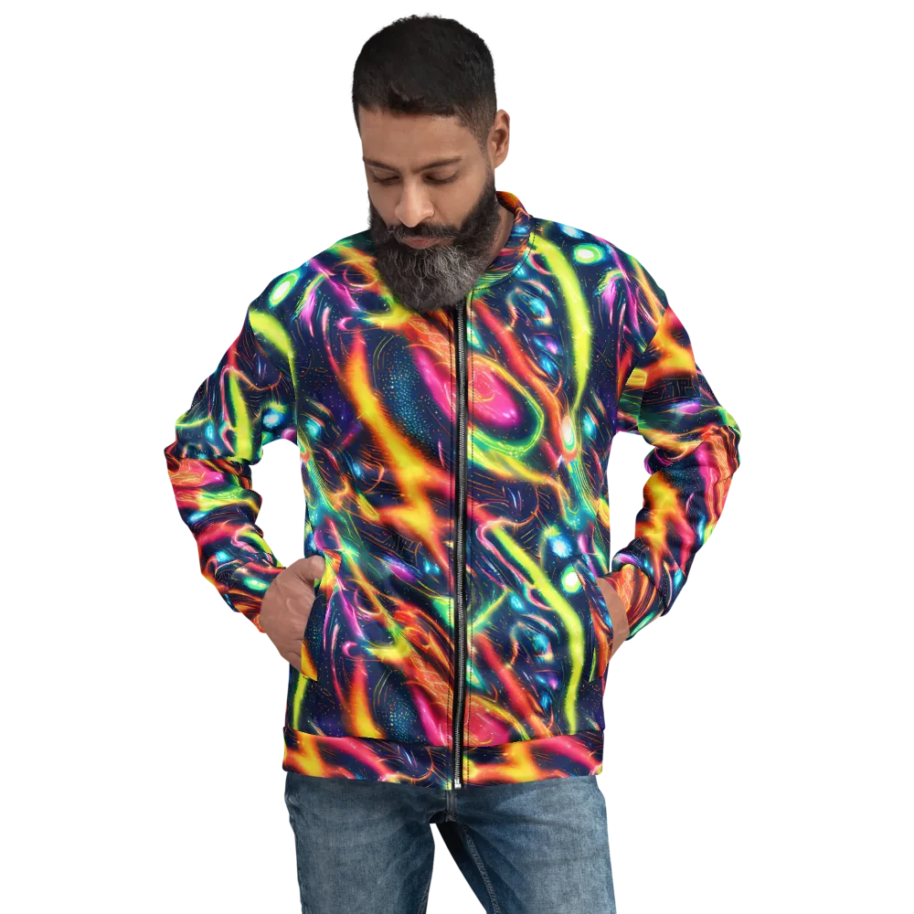 Plasma Playground on Bomber Jacket — Front