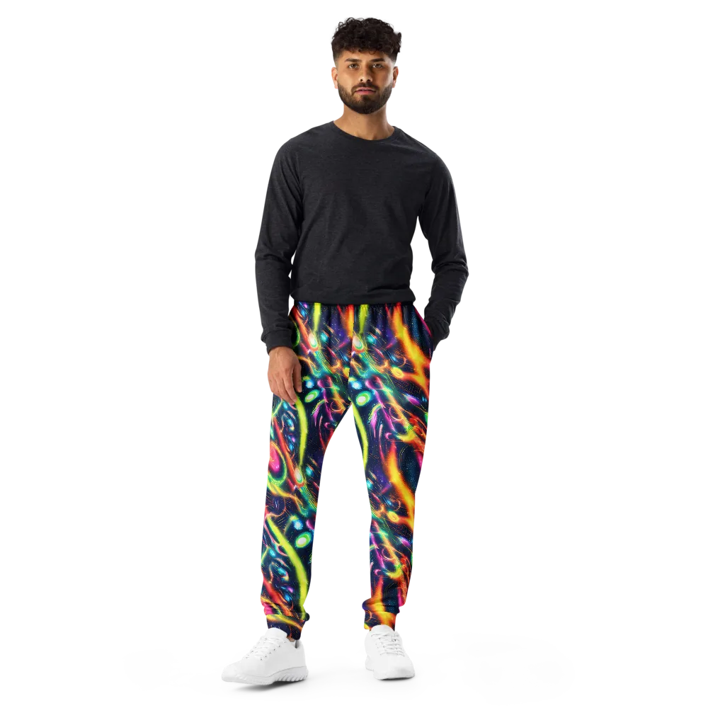 Plasma Playground on Men's Joggers — Front