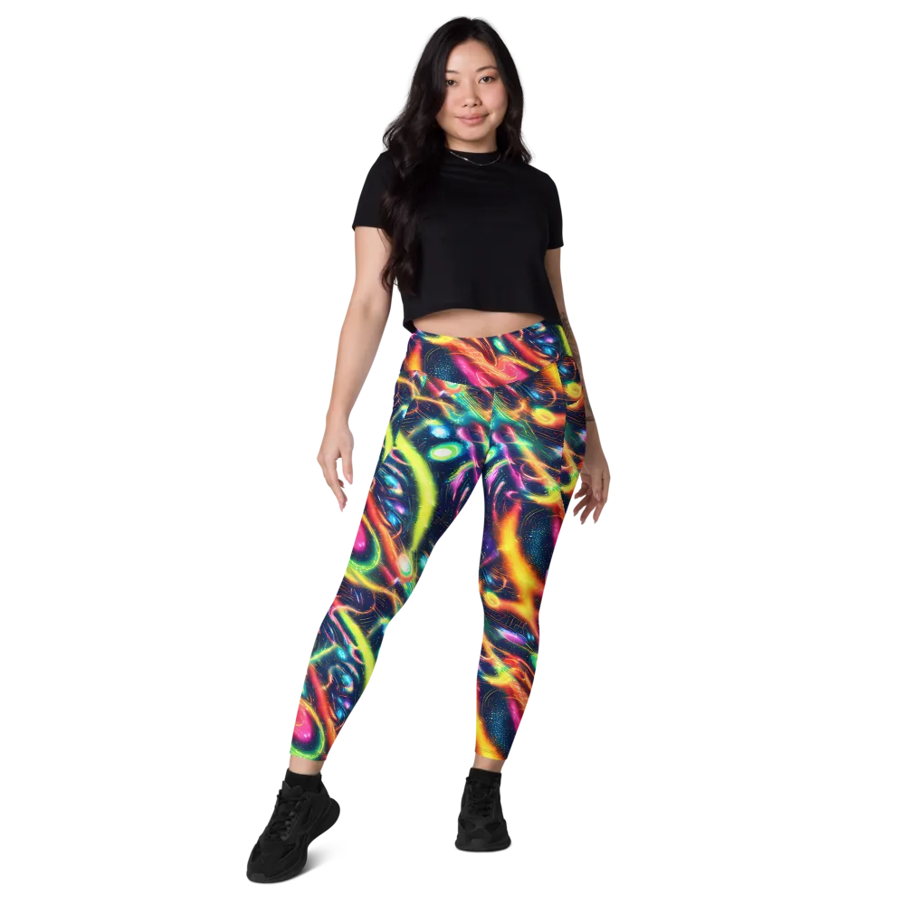 Plasma Playground on Leggings with Pockets — Front