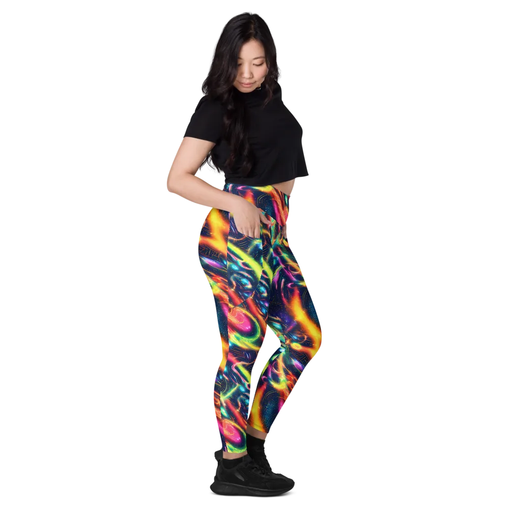 Plasma Playground on Leggings with Pockets — Right