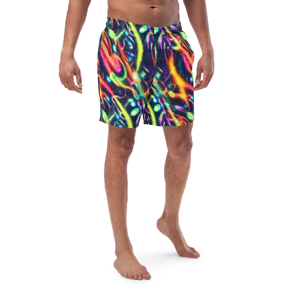Plasma Playground on Swim Trunks — Front