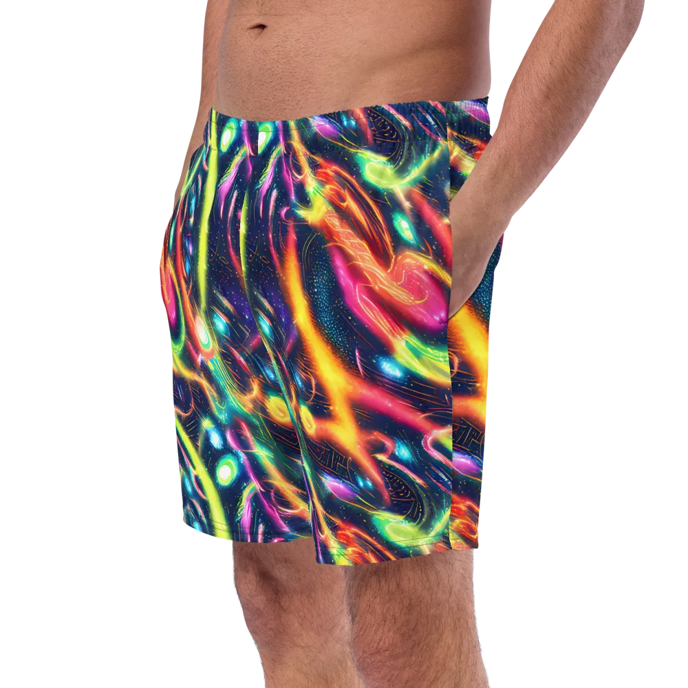 Plasma Playground on Swim Trunks — Left Front