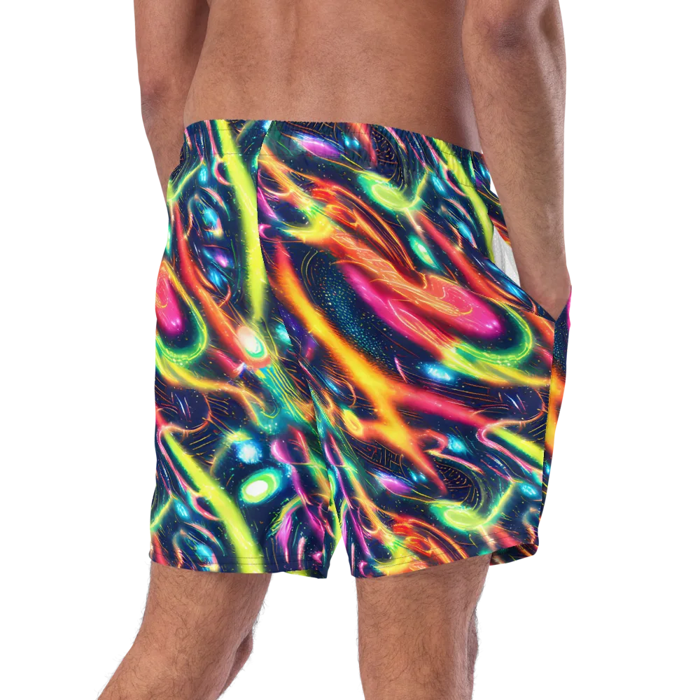 Plasma Playground on Swim Trunks — Right Back