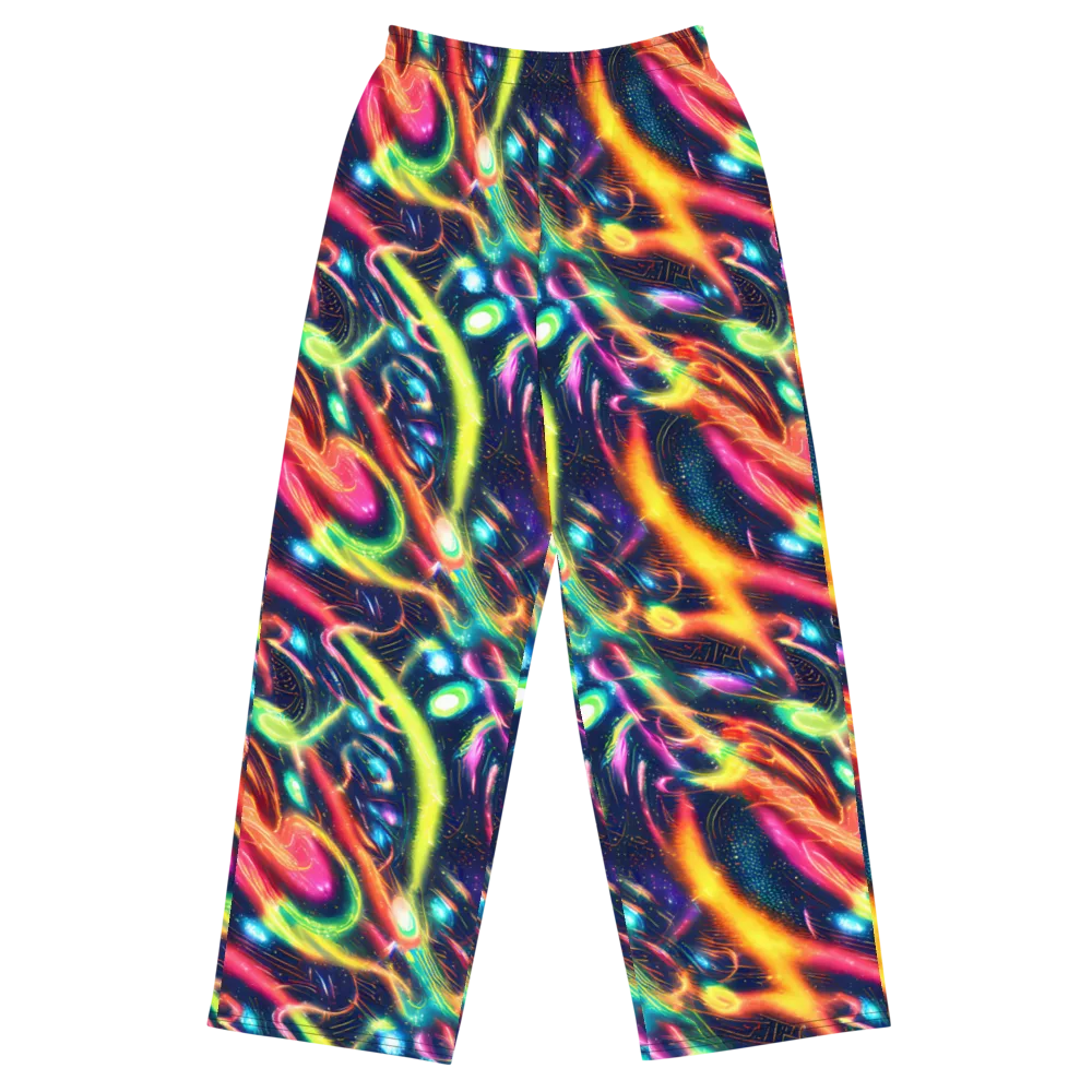 Plasma Playground on Wide-Leg Pants — Front