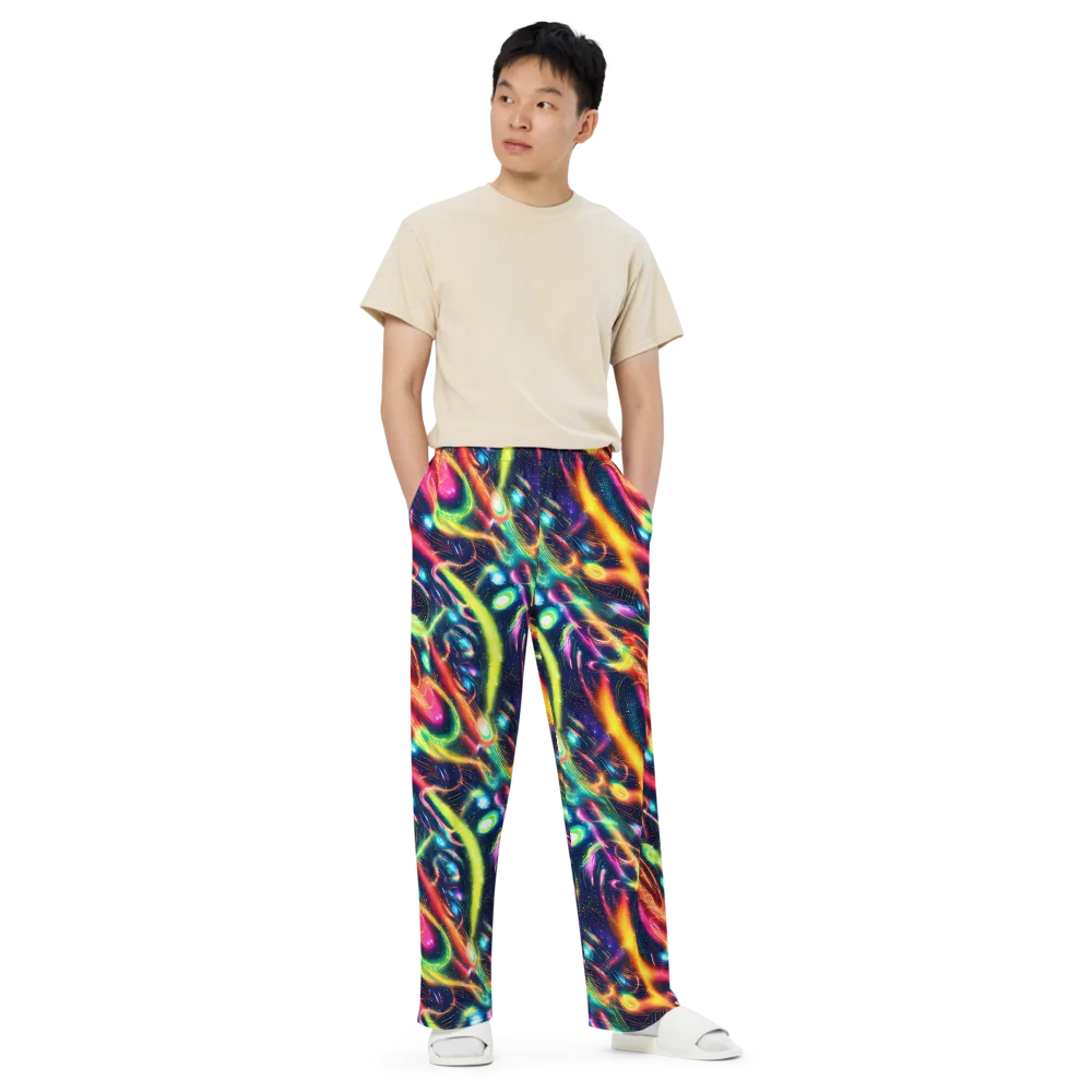 Plasma Playground on Wide-Leg Pants — Front