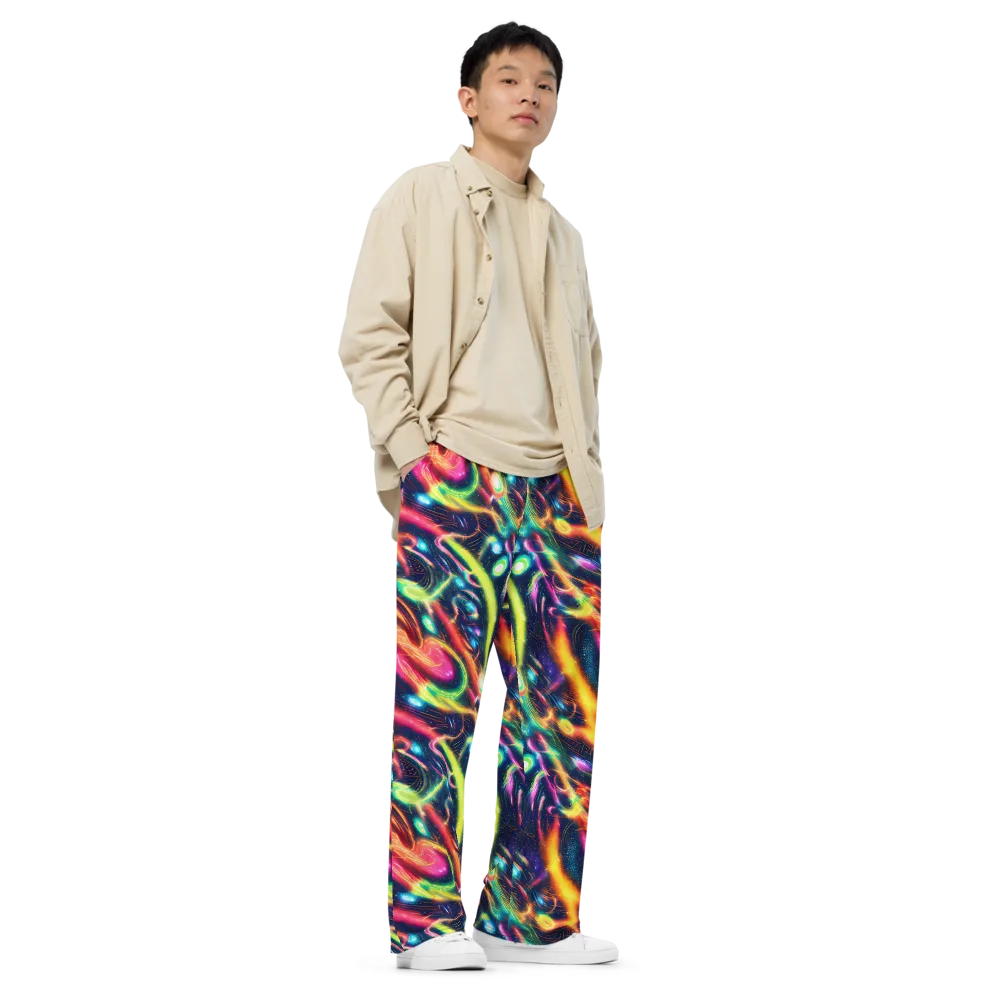 Plasma Playground on Wide-Leg Pants — Right Front