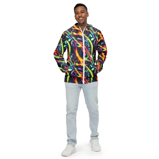 Plasma Playground on a Men's Windbreaker