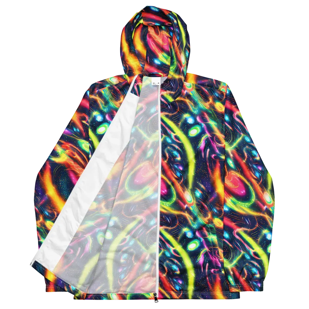 Plasma Playground on Men's Windbreaker — Front