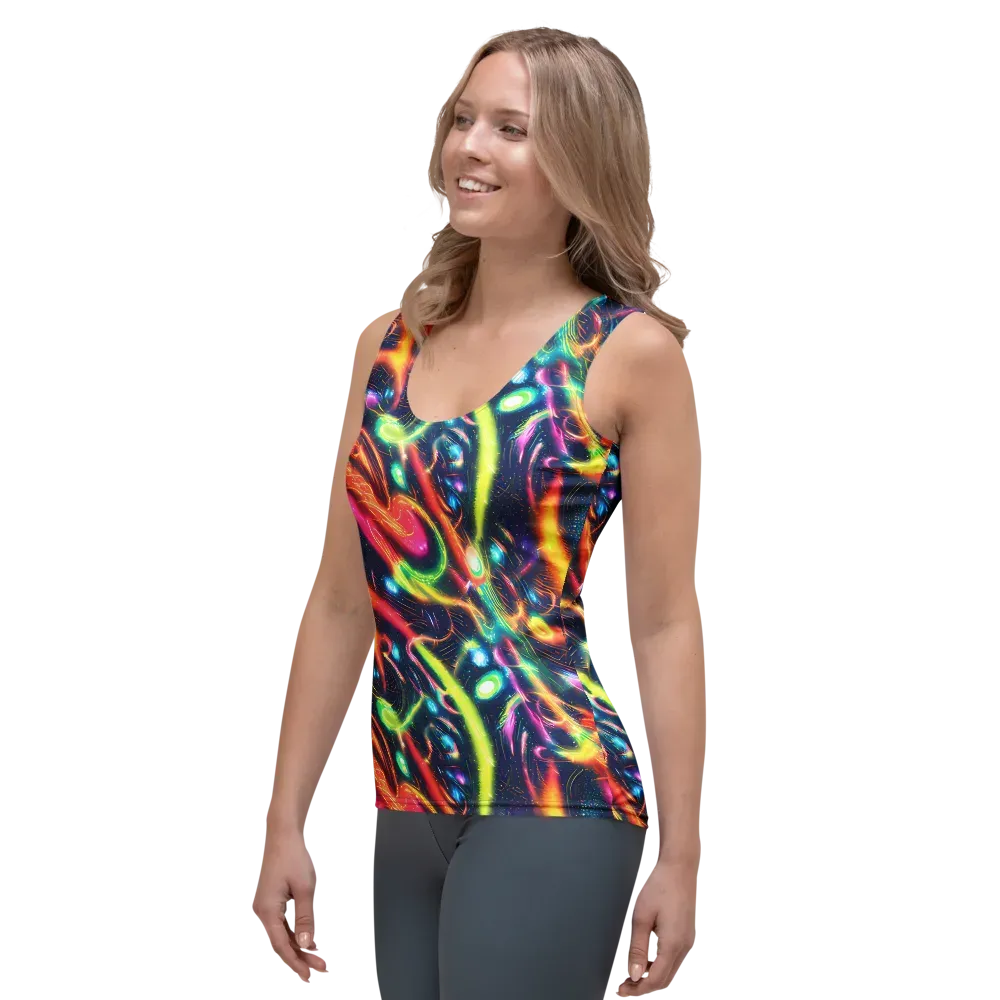 Plasma Playground on Women's Tank Top — Left Front