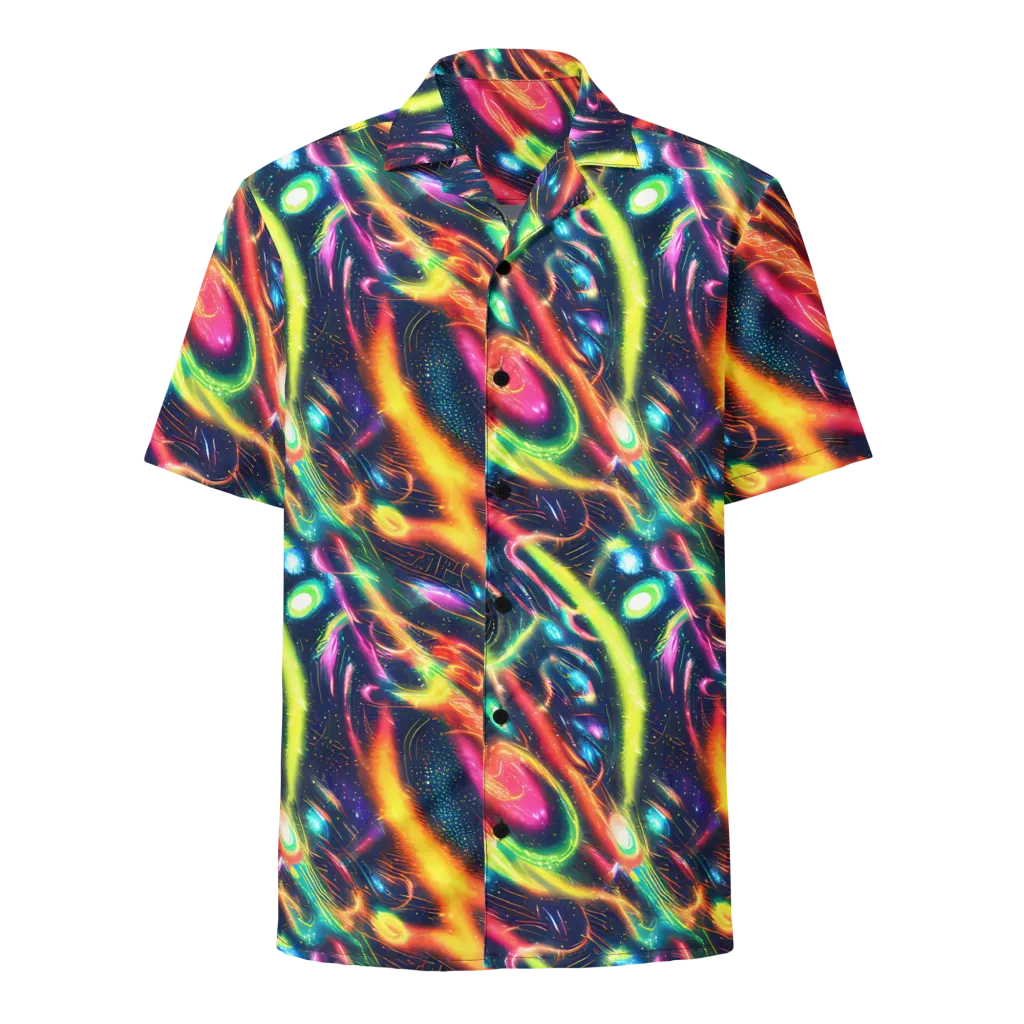 Plasma Playground on Button Shirt — Front