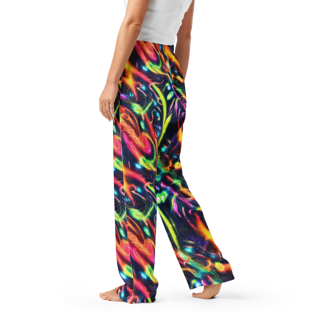 Plasma Playground on Women's Pajama Pants — Left