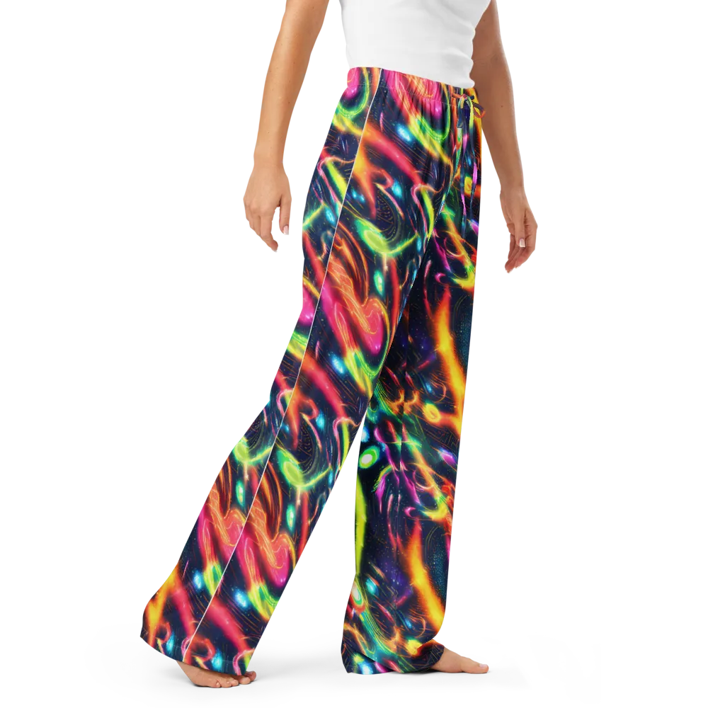 Plasma Playground on Women's Pajama Pants — Right Front