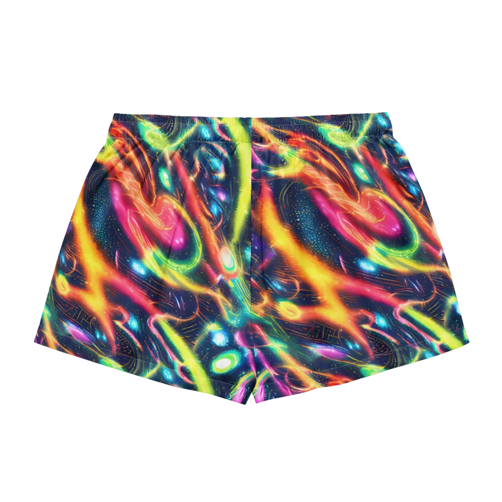 Plasma Playground on Women's Pajama Shorts — Back