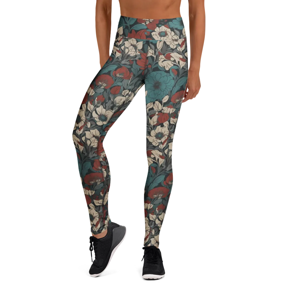 Crimson Conservatory on Yoga Leggings — Front