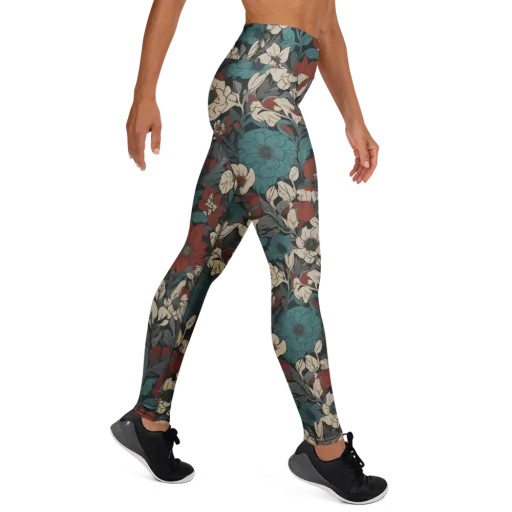 Crimson Conservatory on a Yoga Leggings