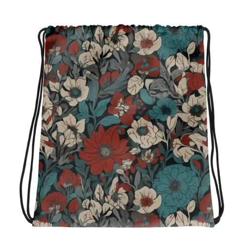 Crimson Conservatory on a Drawstring Bag