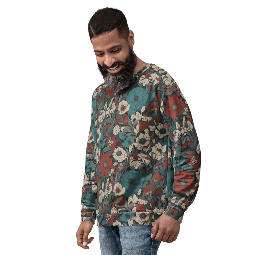 Crimson Conservatory on Sweatshirt — Left Front