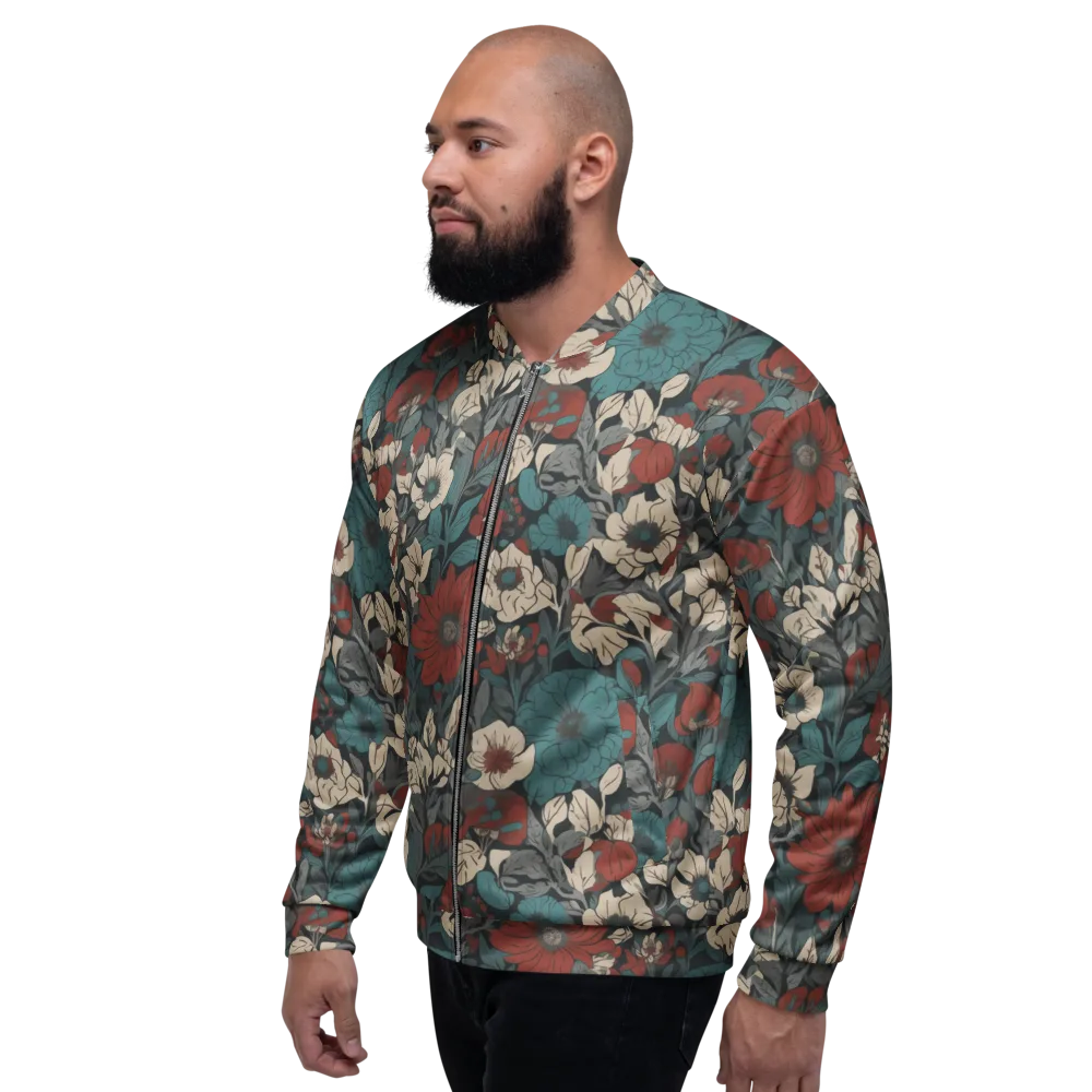 Crimson Conservatory on Bomber Jacket — Left