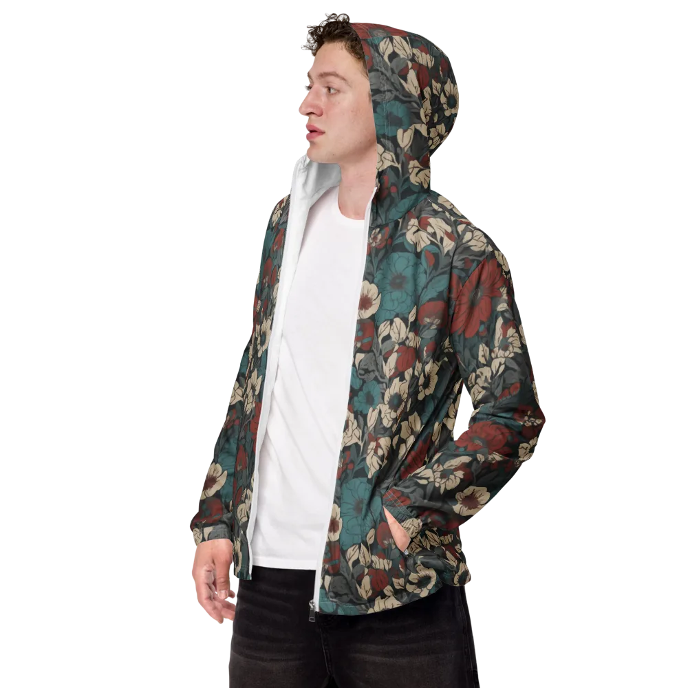 Crimson Conservatory on Men's Windbreaker — Left Front