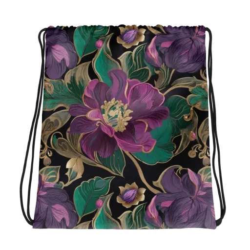 Amethyst Brocade on a Drawstring Bag