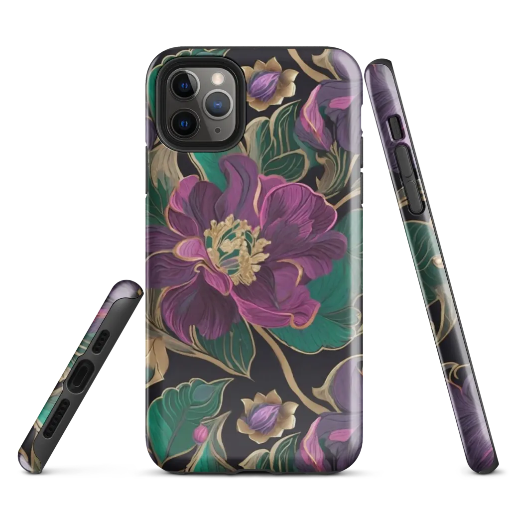 Amethyst Brocade on Tough Case for iPhone® — Front