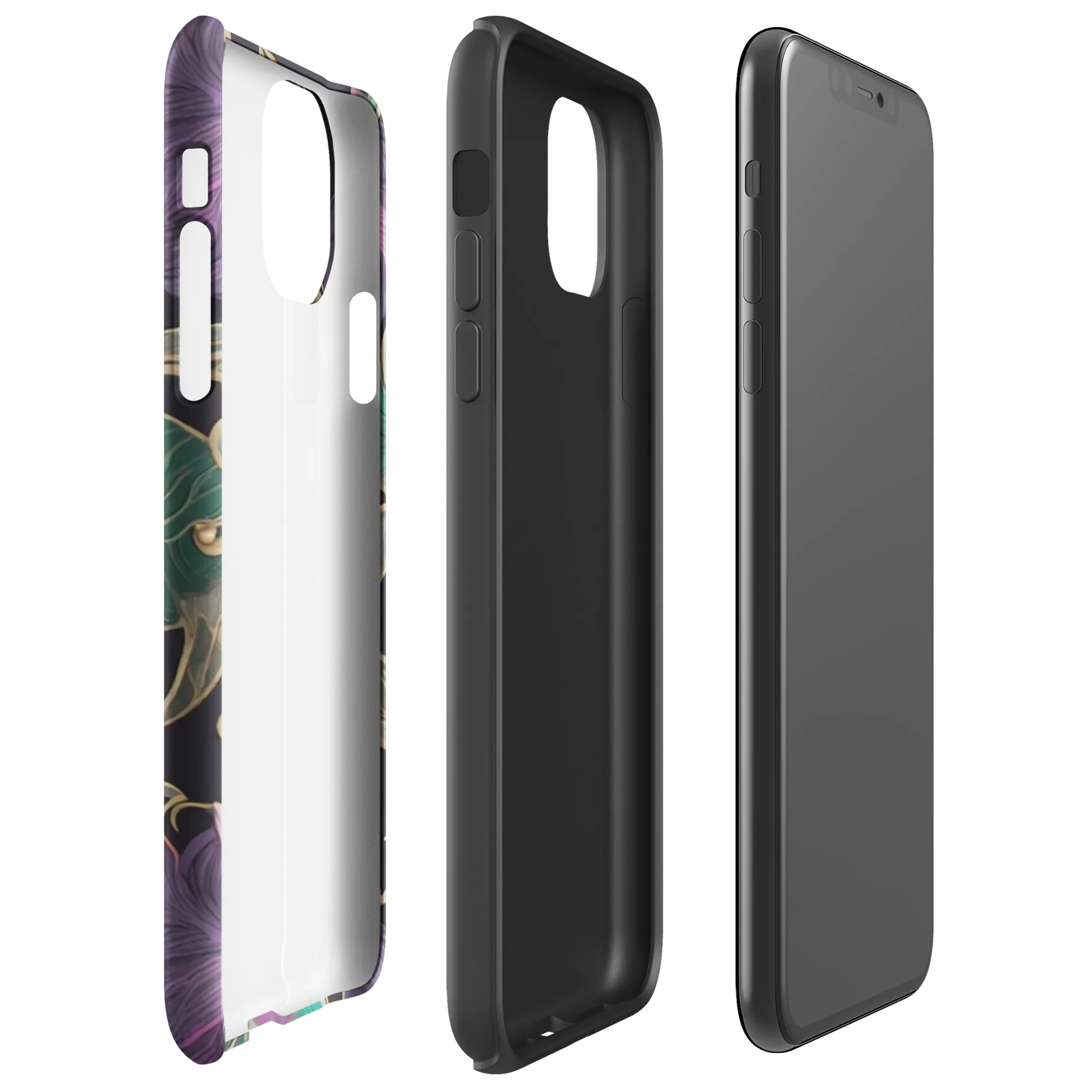 Amethyst Brocade on Tough Case for iPhone® — Right