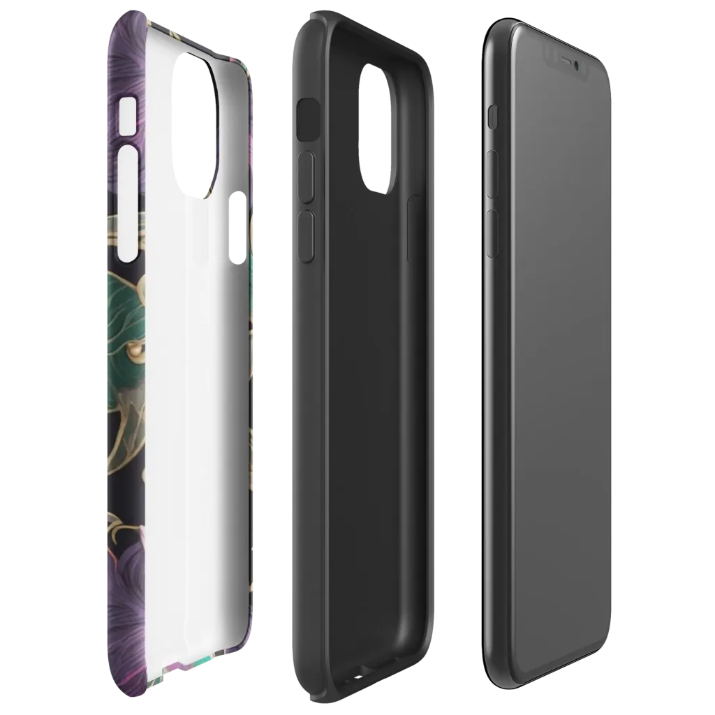 Amethyst Brocade on Tough Case for iPhone® — Right