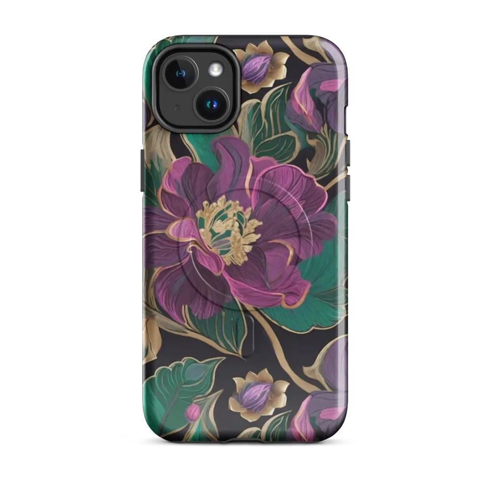 Amethyst Brocade on MagSafe Tough Case for iPhone® — Front