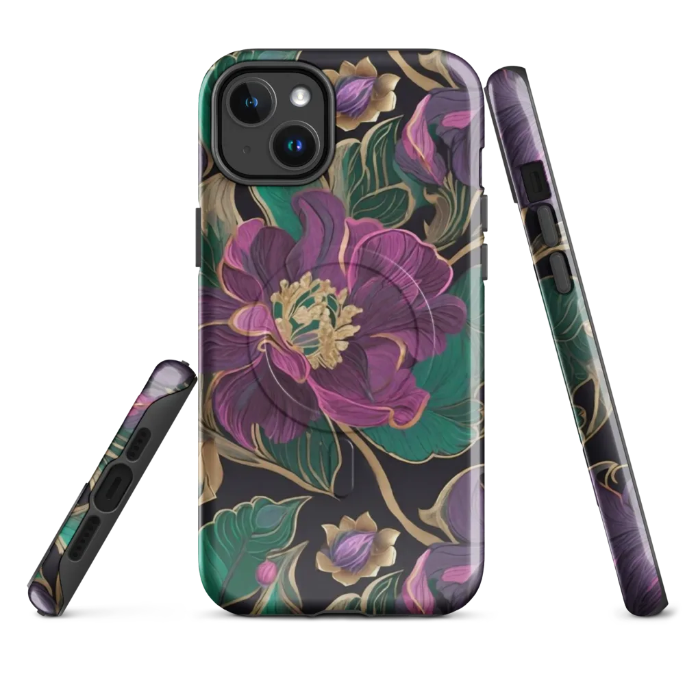 Amethyst Brocade on MagSafe Tough Case for iPhone® — Front