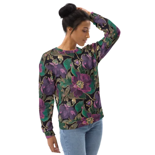 Amethyst Brocade on a Sweatshirt