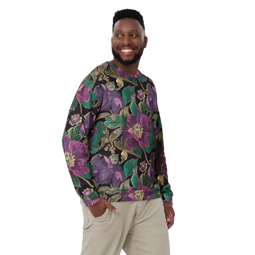 Amethyst Brocade on Sweatshirt — Front