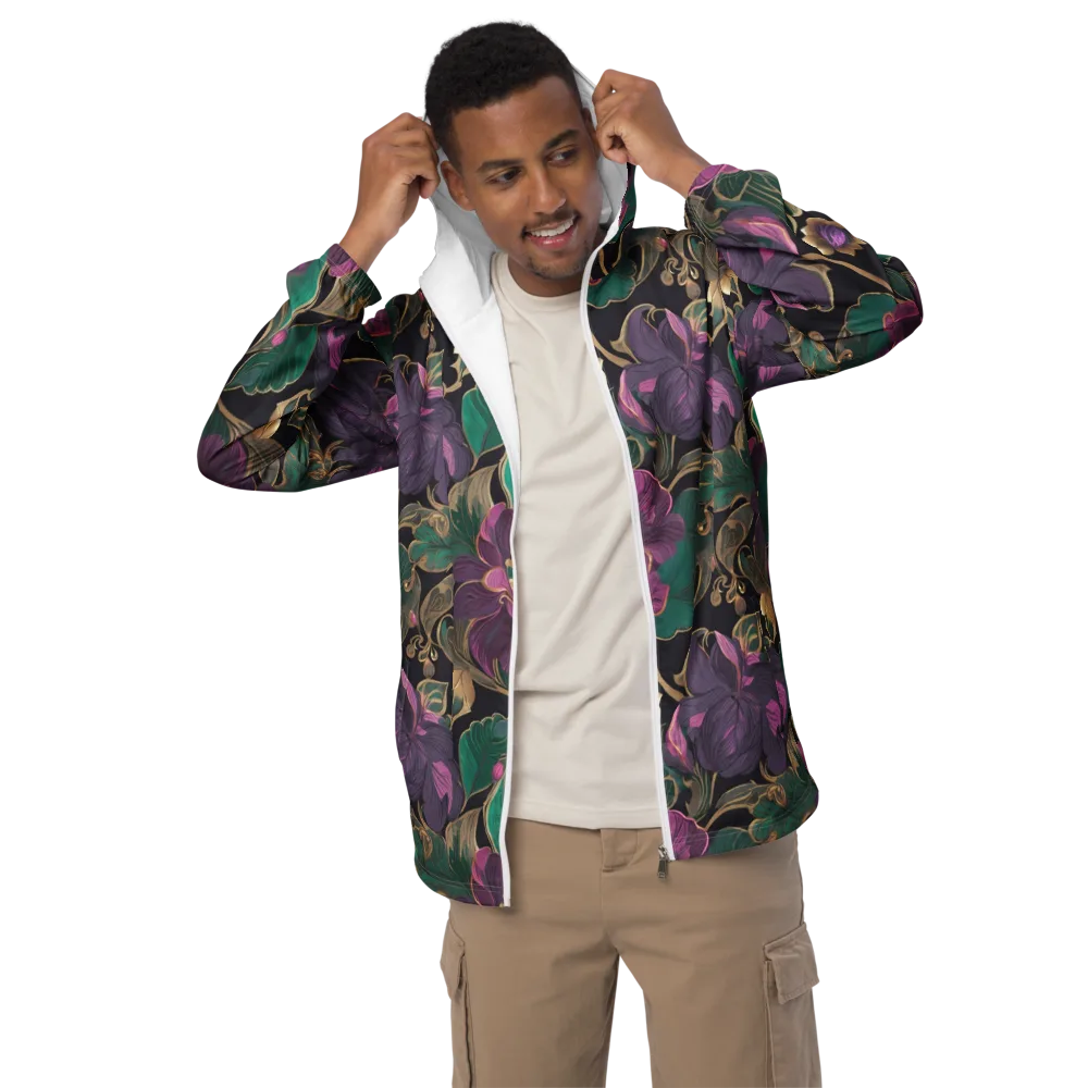 Amethyst Brocade on Men's Windbreaker — Front