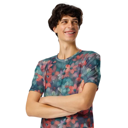 Velvet Botanica on a Men's Crew Neck T-Shirt