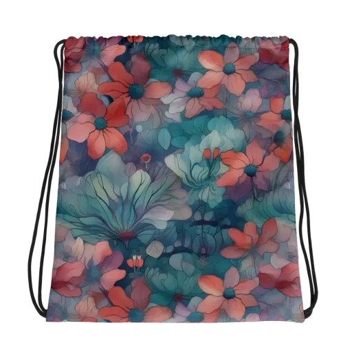 Velvet Botanica on a Drawstring Bag