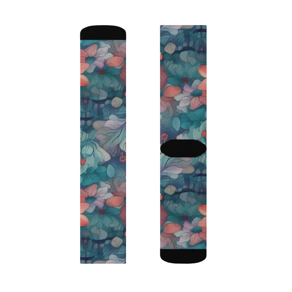 Velvet Botanica on Socks — Right Sock