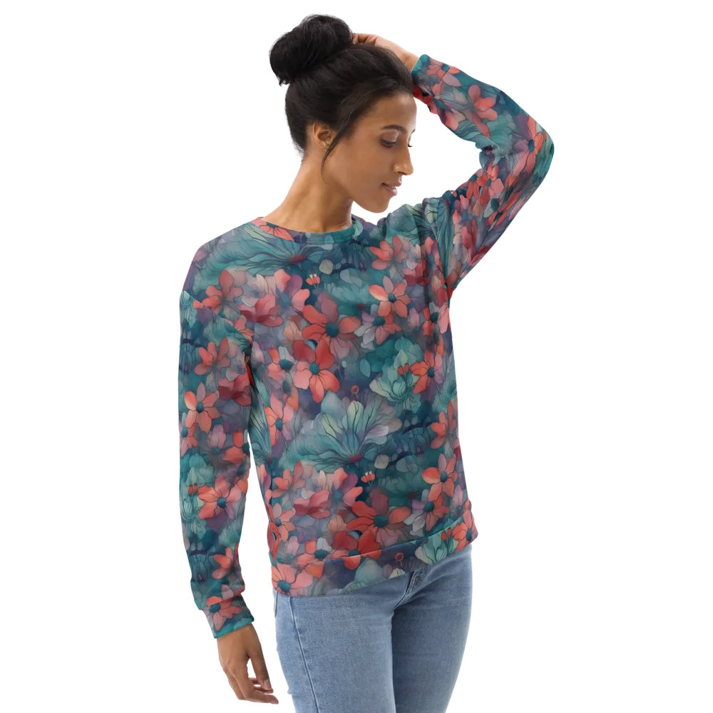 Velvet Botanica on Sweatshirt — Right Front