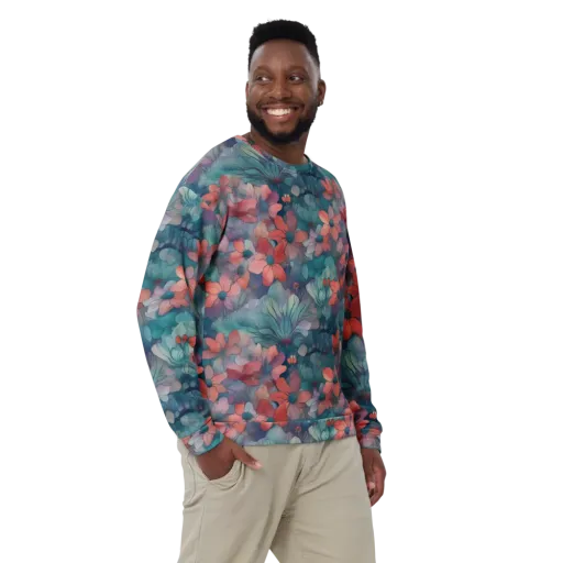 Velvet Botanica on a Sweatshirt